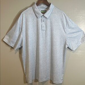 Hogan Light Blue  Textured Polo Shirt